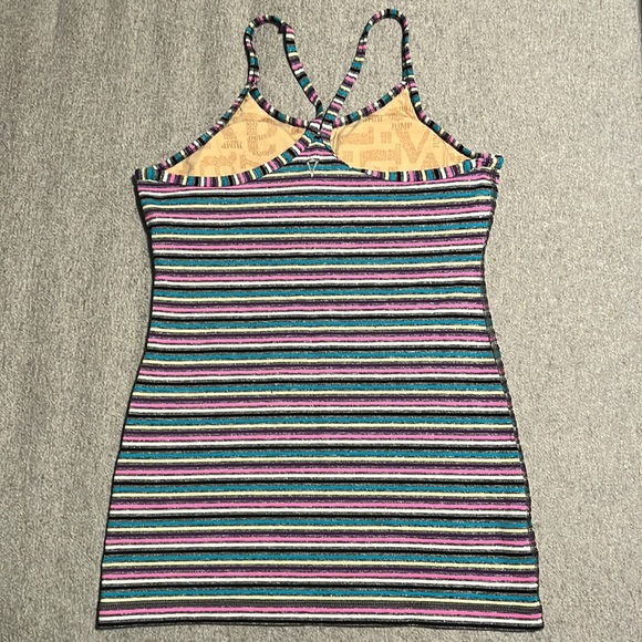 Ivivva striped athletic tank top with shelf bra - Picture 2 of 3